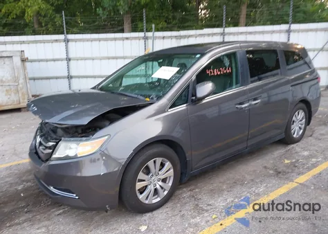 2014 Honda Odyssey Ex-L from USA, damaged, VIN 5FNRL5H60EB045615